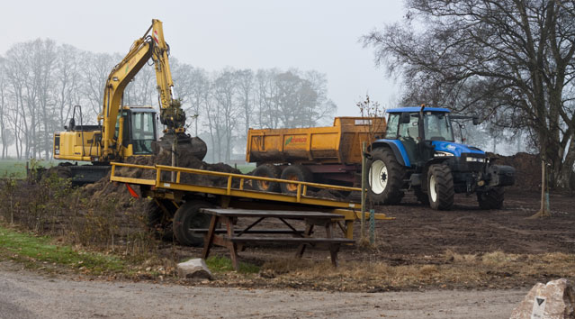 Grondverzet voor aanvang project