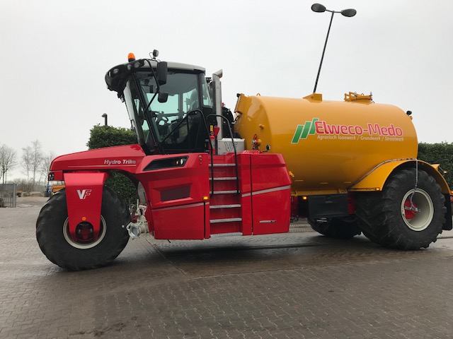 Onze nieuwste aanwinst; de Vervaet 3-wieler met Trimble GPS